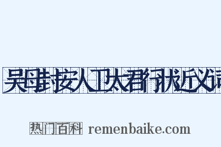 吴母封安人卫太君行状近义词是什么意思的图片